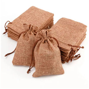 Wholesaler Custom Logo printed Eco-friendly Small linen pouch jute Burlap shopping Drawstring <b>Gift</b> jute <b>Bag</b> - Product Image 4