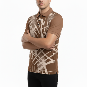 Polo sublimé de qualité supérieure pour homme – Maillot de sport respirant à motifs, idéal pour le tennis et le golf, col élégant et décontracté - Product Image 4