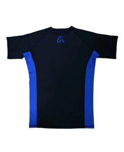 Camiseta de compresión unisex de manga corta con diseño Cut & Saw, anti-UV, poliéster/nailon - Product Image 2