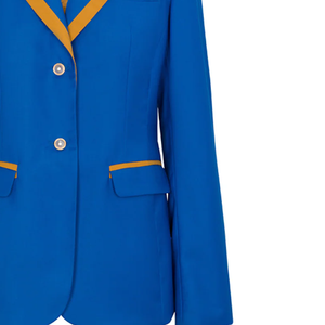 Blazer Unisexe Personnalisé Style Universitaire, Bleu et Or, Logo Brodé, Doublure en Polyester, Imprimé, Fabrication en Usine - Product Image 3