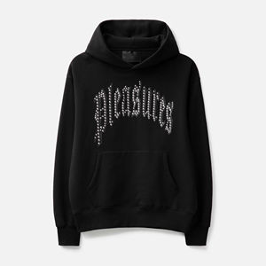 Sweat à capuche pour homme en strass, fabriqué avec les meilleurs matériaux, 100% coton, 500 g/m², épais, design personnalisé, prix de gros, conception OEM - Product Image 1