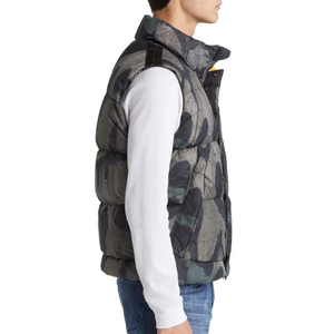 Gilet matelassé sans manches en toile pour homme, col montant, haute qualité, style streetwear, imperméable et respirant, pour l'hiver - Product Image 2