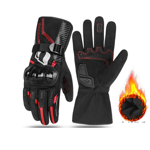 Gants de course unisexes en cuir PU pour motocross, utilisation en extérieur, demi-doigts, avec sangle de poignet réglable pour activités de plein air - Product Image 3
