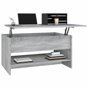 Tavolino in legno ingegnerizzato grigio Sonoma 31.5 "x 19.7" x 15.7 "dimensioni - Product Image 4