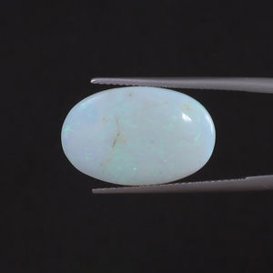 โอปอลธรรมชาติสีขาวรับรองโดย IGI น้ำหนัก 7.50 กะรัต รูปทรงวงรี ขนาด 20.5x13 มม. ตัดด้วยมือ ขัดเงา ผ่านการเคลือบแว็กซ์/น้ำมัน - Product Image 1