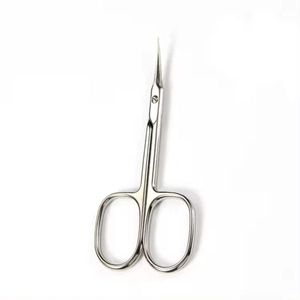 Ciseaux à cuticules en acier inoxydable de haute qualité, ciseaux à ongles courbés, ciseaux à ongles russes avec manche en plastique, logo personnalisé - Product Image 2