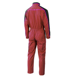 Men's Maroon Drysuit <b>Work</b> <b>Pants</b> <b>Black</b> Purple Trim Long Sleeve Full Zip Front Pocket Design Breathable Flame-Retardant Quick Dry - Product Image 2