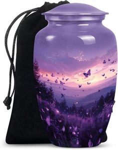 Urnes funéraires décoratives en laiton pour cendres d'adultes, urnes faites à la main pour hommes et femmes, urnes funéraires - Product Image 1