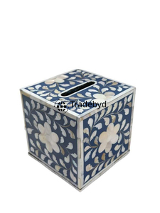 กล่องใส่กระดาษทิชชูและที่วางของตกแต่งบ้านสุดหรู ทำด้วยมือ เป็นมิตรกับสิ่งแวดล้อม ประดับด้วยกระดูกงู ดีไซน์สวยงาม รับออกแบบตามสั่ง Tradebyd - Product Image 3