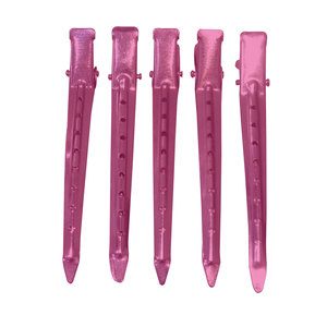 Pinzas de Pelo Profesionales Multiusos Tipo Pico de Pato, Pinzas de Aligátor para Peinar y Posicionar, Pinzas Metálicas de Seccionamiento para Salón con Orificio - Product Image 5