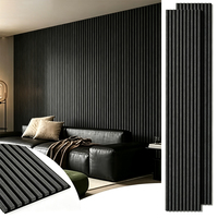 Panneau acoustique en bois à lattes, placage MDF, panneau mural insonorisant en fibre pour la décoration intérieure de la maison, du bureau, du studio