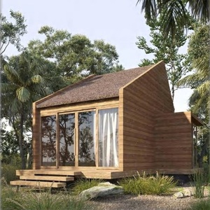 Maison préfabriquée industrielle 100% Bambou Écologique, Serre, Villa Conteneur Moderne Personnalisée, Serre en Verre 40HC, EXPORT VIETNAM TAXE 0% - Product Image 1
