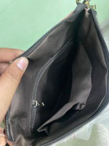 Sac à main bandoulière et épaule pour femme en cuir véritable fait main et laine aztèque avec franges - Product Image 4