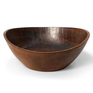 Tazón de Ensalada Decorativo de Madera, Apto para Alimentos, Ecológico, Tazones para Servir Comida, Decoración del Hogar, Vajilla, Tazón para Frutas, Grande y Curvo - Product Image 2