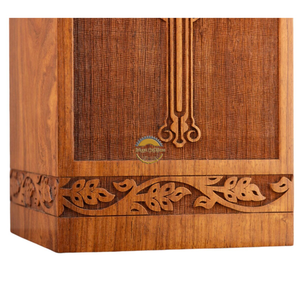 AYAANS Rosewood wooden Hand Carved Wooden Hot Selling cremation Urn <b>Box</b> for Adult Ashes Wholesale Cremation Urns (6X6X11)IN - Product Image 5