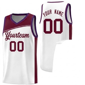 Camiseta de Baloncesto para Hombre, Cuello en V, Sin Mangas, Impresión Sublimada, Transpirable, Protección UV, Secado Rápido, Poliéster, Números de Equipo, Deporte - Product Image 3