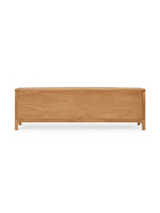 Modern Scandinavian Solid Wood Living Room <b>Cabinet</b> <b>with</b> 1 <b>Drawer</b> and 2 Shelves Storage Unit for Home Furniture - Product Image 5