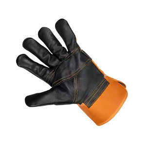 Gants de travail robustes en cuir de vachette pleine fleur personnalisés, nouveau style, résistants à l'huile, anti-chimiques, antidérapants, durables, antistatiques - Product Image 5