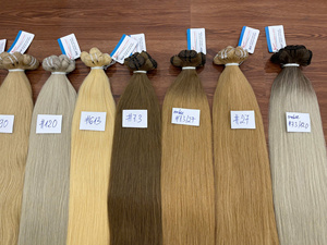 Extensions de cheveux raides à trame de couleur, 100% cheveux vietnamiens bruts à double tirage, cheveux colorés, avec prix de gros - Product Image 3