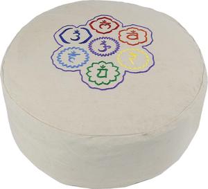 Cojín de Meditación Zafu, Hecho a Mano, de Algodón Orgánico, con Relleno de Trigo Sarraceno, para Meditación Profunda y Soporte de Columna - Product Image 1