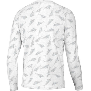 เสื้อตกปลาผู้ชายขายส่งจำนวนมาก ผ้าฝ้าย/ใยไผ่ 100% พิมพ์ลายดิจิทัล แขนยาว คอกลม ระบายอากาศ แห้งเร็ว - Product Image 4