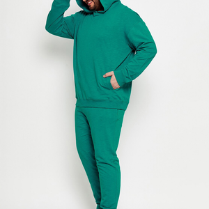 Survêtement d'hiver unisexe haut de gamme, imprimé délavé à l'acide, séchage rapide, en molleton 100% coton, tenue de sport, vente en gros directe usine - Product Image 2