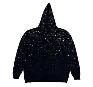 High Quality Anti-Wrinkle Rhinestone Hoodie 400gsm Cotton Oversized Streetwear Fashion Unisex Ninja <b>Pullover</b> <b>MEN</b> WOMEN - Product Image 5
