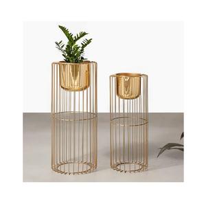 Jardinière en fer forgé à motif floral naturel pour intérieur et extérieur, idéale pour les bureaux, les espaces communs et les salons, en vente en gros - Product Image 5