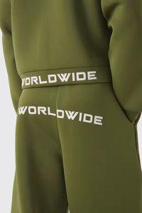 Ensemble de survêtement 2 pièces pour homme, coupe décontractée, taille élargie, avec logo personnalisé, en coton, à capuche zippée et pantalon de jogging, style streetwear - Product Image 6