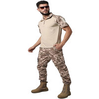 Ensemble veste et pantalon tactique unisexe en toile respirante camouflage désertique pour entraînement en extérieur de haute qualité
