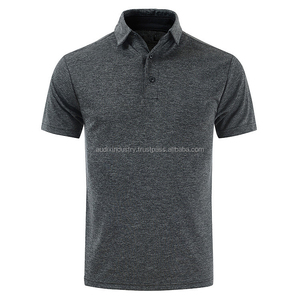 Camiseta Polo de Manga Corta para Hombre, Diseño OEM y Color Personalizado con el Logotipo de su Marca, Poliéster de Secado Rápido, Camiseta de Golf Negra - Product Image 4