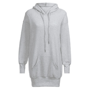 Pull à capuche d'hiver pour femme en molleton de coton blanc 360 g/m² respirant, écologique, tricoté, avec impression en relief, de haute qualité et personnalisé - Product Image 4