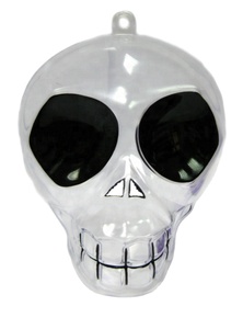 Kwang Heish Mini Skeleton Head Shaped PS Injection Plastic Food <b>Storage</b> Box Fancy and Convenient - Product Image 3