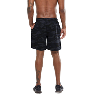 Shorts de course pour hommes en toile respirante à séchage rapide avec logo personnalisé imprimé sur le devant et cordon de serrage - Product Image 4