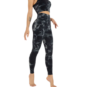 Women's Yoga Set 2-Piece Breathable Spandex/Nylon Strapless Scoop Neck Elastic Waist High Waist Gym Fitness Wear - Product Image 2