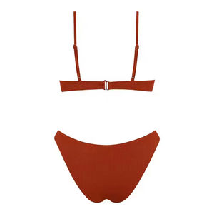 Conjunto de Bikini para Mujer 2026 a Precio Económico, Hecho a Medida, de Alta Calidad, Estilo Casual, Dos Piezas, Traje de Baño Sexy con Top Corto y Hombros Caídos - Product Image 5