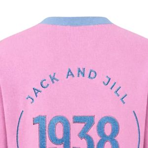 Women Pink Blue V Neck Knit <b>Cardigan</b> Long Sleeve Button Front Contrast Stripe Sweater <b>with</b> <b>Pockets</b> Casual Soft Everyday Fashion - Product Image 4
