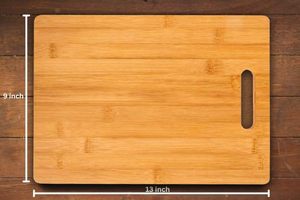 Planche à découper en bois artisanale avec poignée |   Planche à découper multifonctionnelle pour légumes, fruits, fromage, pain, viande | - Product Image 3