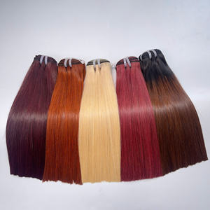 Gran oferta, hasta 30% mechones de cabello virgen, extensiones de cabello de trama recta de hueso, cabello humano Vietnames sin enredos, muchos colores - Product Image 6