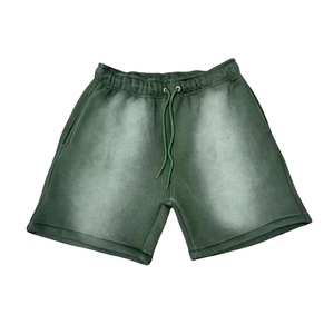 Nouvelle Arrivée Short Homme Délavé à l'Acide 100% Coton Molleton Bouclette Personnalisable Effet Vieilli Style Urbain Vintage 2026 - Product Image 5