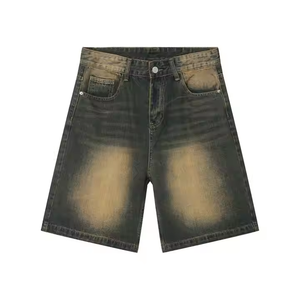 Pantalones Cortos de Hombre con Diseño Personalizado, Lavado Ácido, 100% Algodón, Secado Rápido, Ligeros, con Patrón Sólido, Servicio OEM - Product Image 2