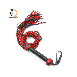 Látigo de Cuero para Adultos, Ajustable, para Deportes Ecuestres, Color Negro - Product Image 3