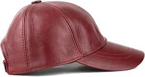 Genuine Leather Strapback <b>Cap</b> Unisex Casual Curved Peak Dad <b>Cap</b> Custom Vintage Genuine Leather Baseball <b>Hat</b> - Product Image 6