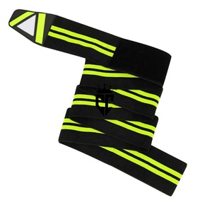 Bandes de genou réglables pour la musculation, nouvelle arrivée, entraînement en salle de sport, bandes élastiques personnalisées, protection du genou en silicone respirante, OEM - Product Image 3