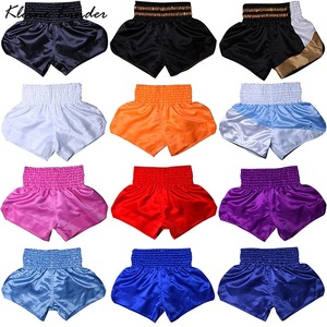 <b>Men</b> Muay Thai <b>Shorts</b> Satin Print Elastic Waist Gym Training Kickboxing Lightweight Colorful top <b>mens</b> muay thai - Product Image 5