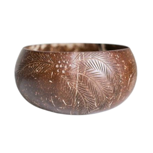 Tazones de Coco al por Mayor Más Vendidos con Inserciones de Palmera para Postres y Snacks, Precios Competitivos de Fábrica en Vietnam - Product Image 1