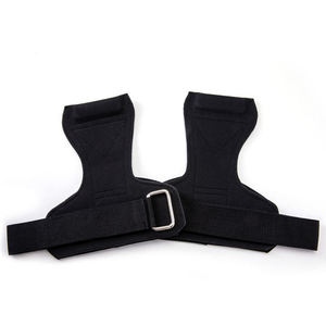 Sangles de protection pour les paumes et les poignets gris clair pour l'haltérophilie, la musculation, le soulevé de terre et l'entraînement en salle de sport - Product Image 3