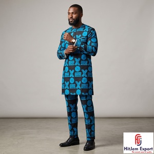 Custom African Wax Print Cotton Ankara Kitenge Fabric for Wedding Party Clothing OEM ODM Textile Manufacturing Wholesale - Product Image 1