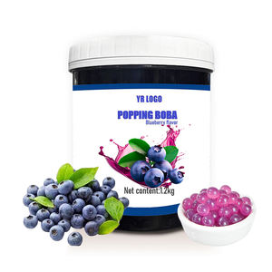 Premium Blueberry Boba Popping Pearls for Bubble Tea Topping <b>Ready</b> <b>to</b> <b>Eat</b> 12 Months Shelf Life Wholesale Beverage Toppings - Product Image 3