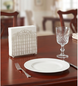 Porta Servilletas Moderno con Acabado Plateado, Soporte para Vajilla de Calidad Superior para Uso Doméstico, Decoración y Exhibición de Mesa de Cocina - Product Image 6